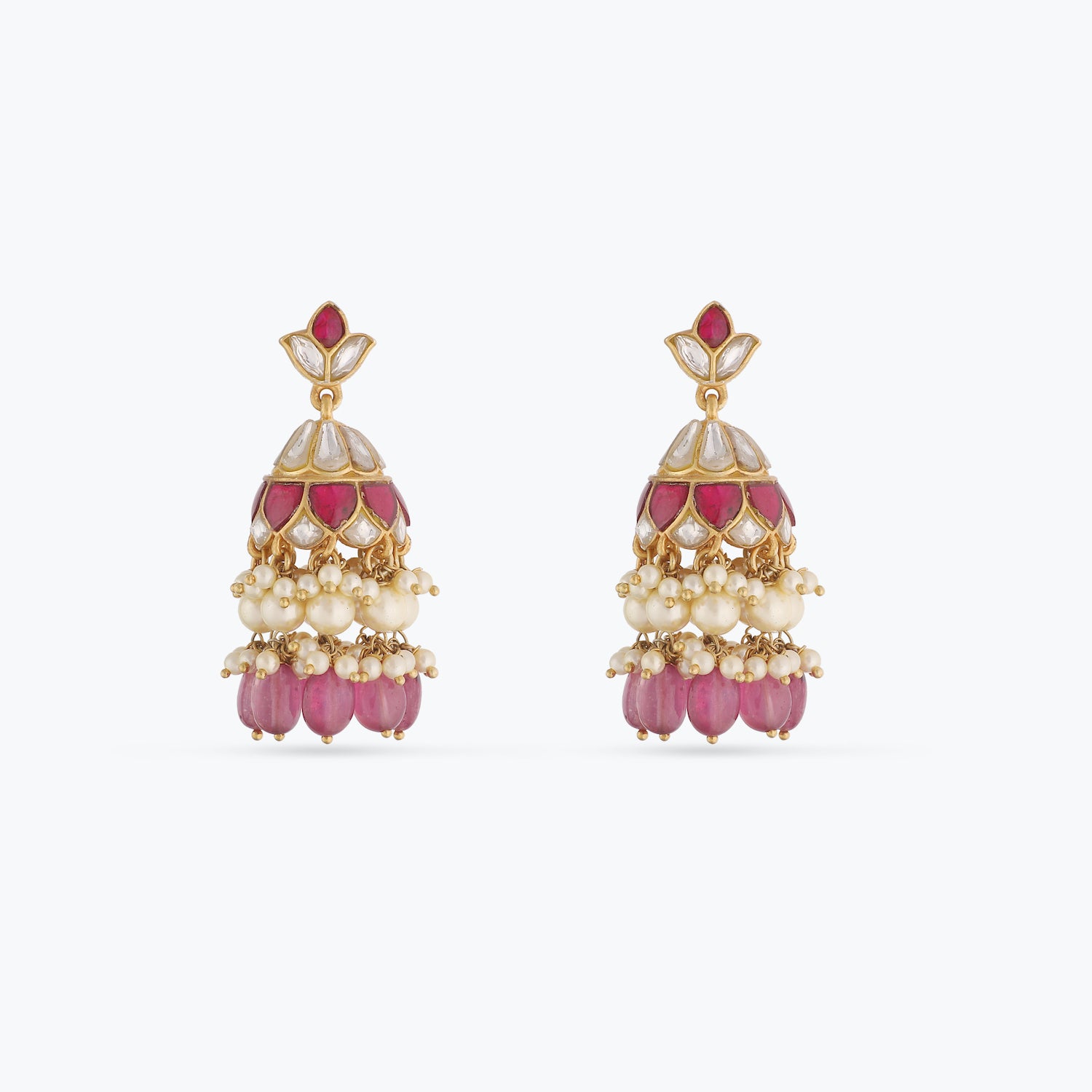 Aparna Gold Plated Silver Jhumki Earrings