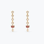 Earrings Mrinala Gold Plated Silver Drop Earrings