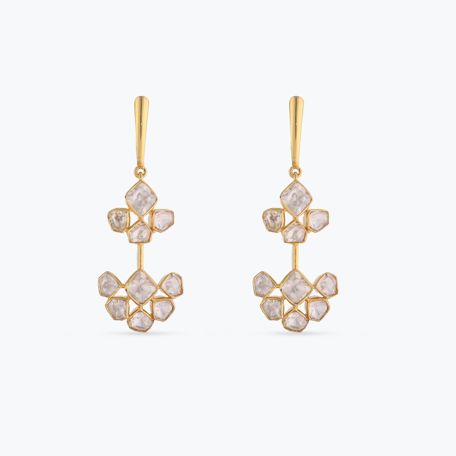 Earrings Fagun Moissanite Silver Drop Earrings