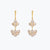 Fagun Moissanite Silver Drop Earrings