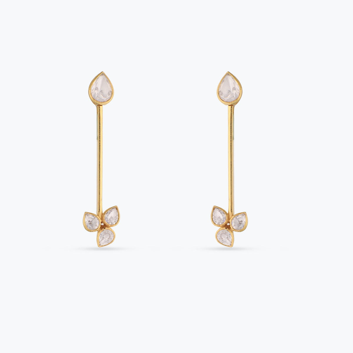 Earrings Svara Moissanite Silver Earrings