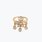Finger Ring Irya Small Jadau Silver Ring