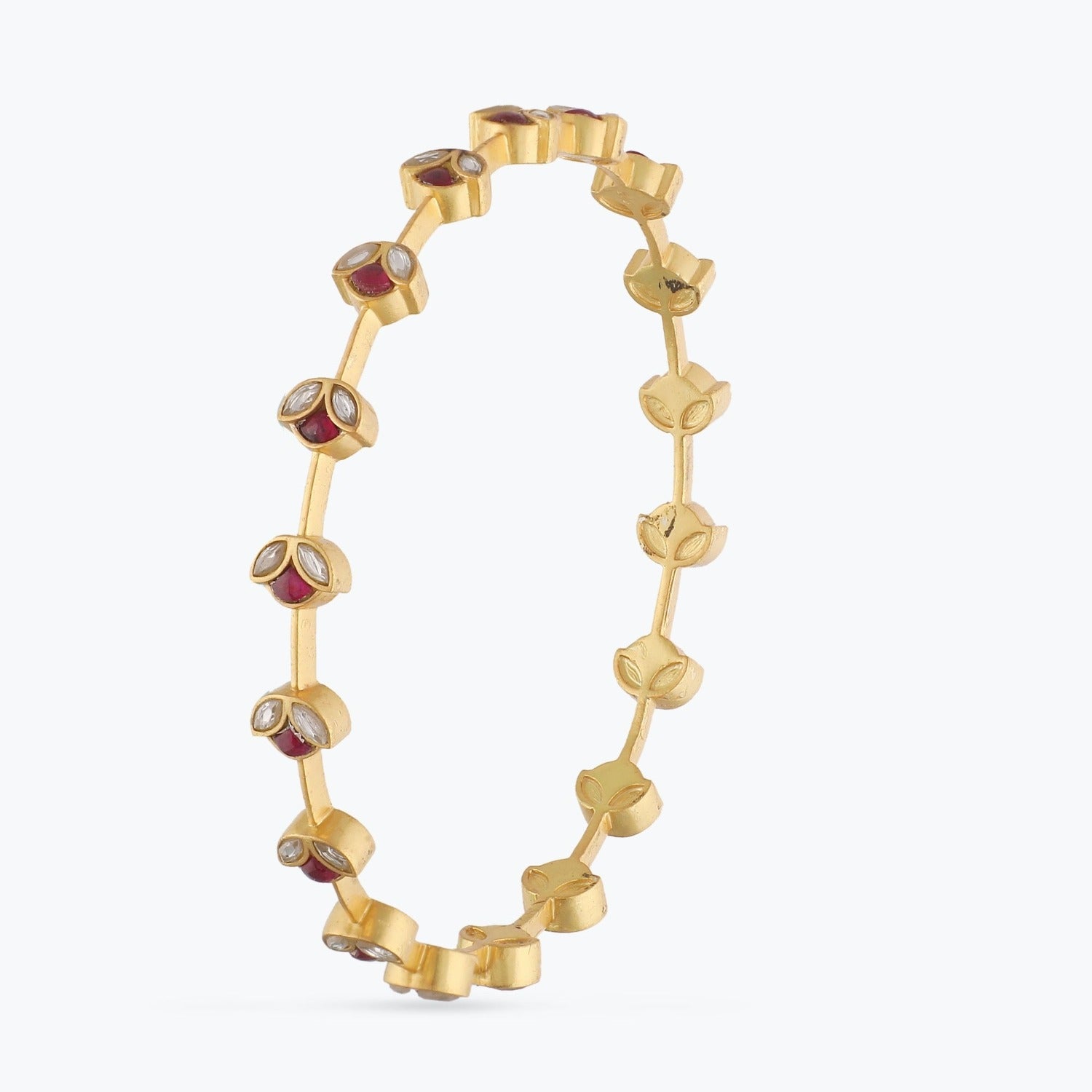 Bangles Irya Delicate Jadau Silver Bangles