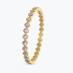 Bangles Irya Single Line Jadau Silver Bangles