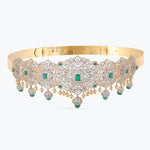 Waist Band Aashna Grand CZ Silver Kamar Bandh