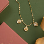 Vajra Jadau Charm Silver Necklace