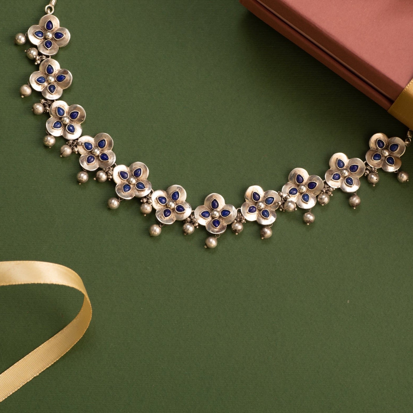 Vandana Short Silver Necklace