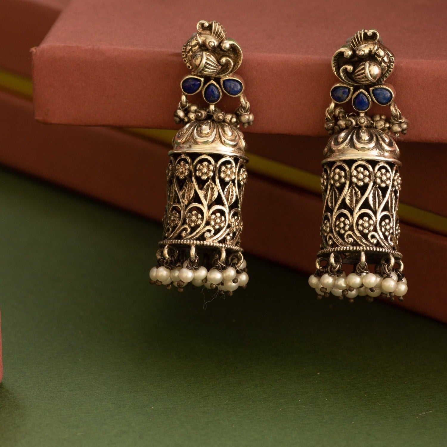 Oxidized Silver Jewelry Oxidized Silver Earrings Indian Jewelry Indian  Earrings Anniversary Gifts Oxidized Jewelry Oxidized Jhumka Stud,hoop -  Etsy Israel