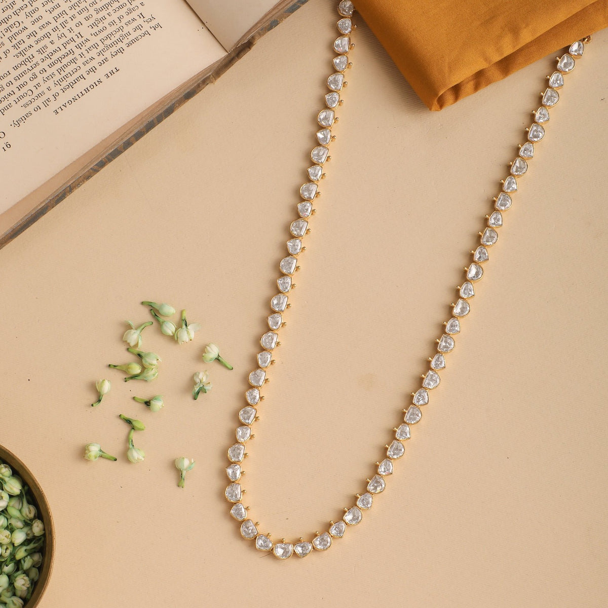 Necklaces Bama Moissanite Gold Plated Silver Chain Necklace