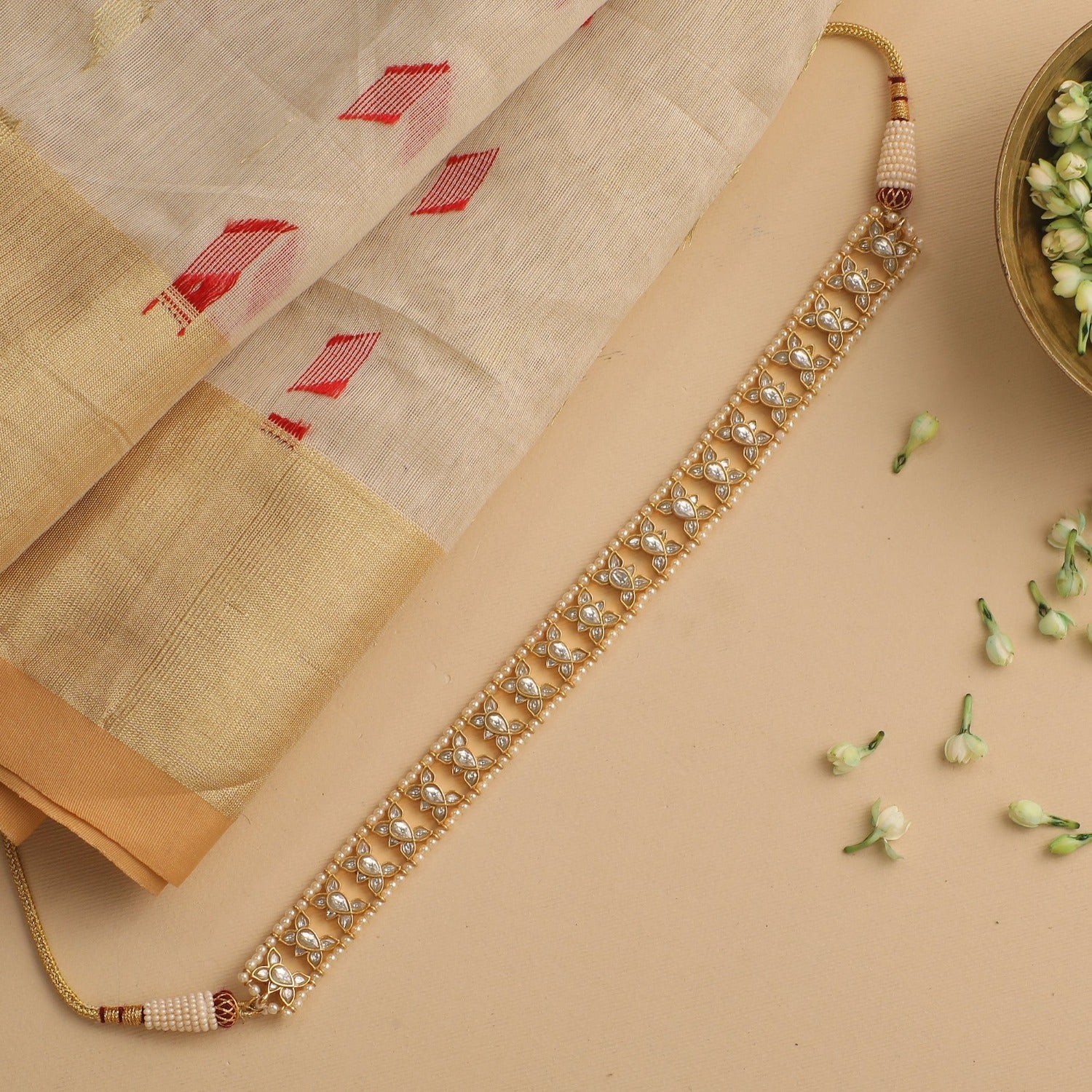 Necklaces Anupa Gold Plated Silver Choker