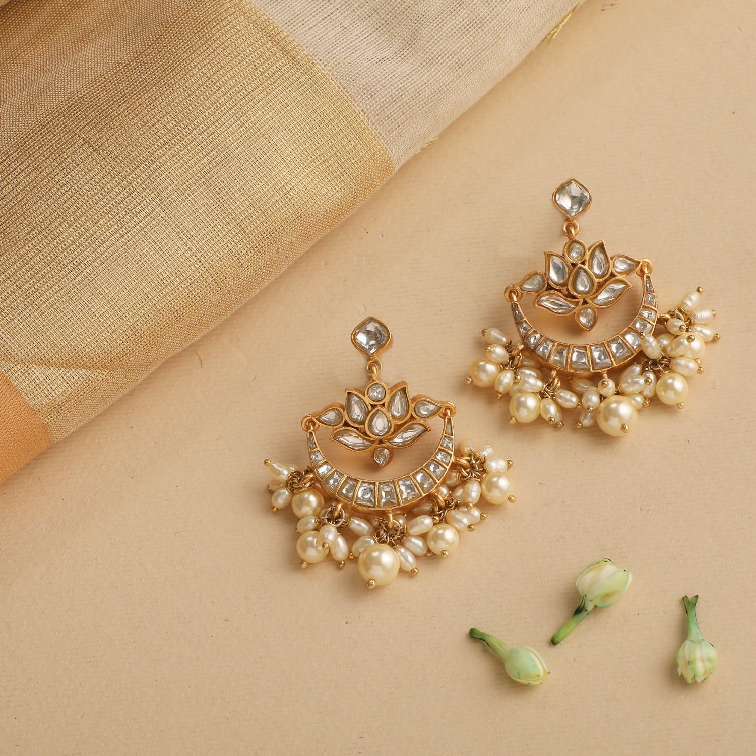 Shobana Gold Plated Silver Earrings