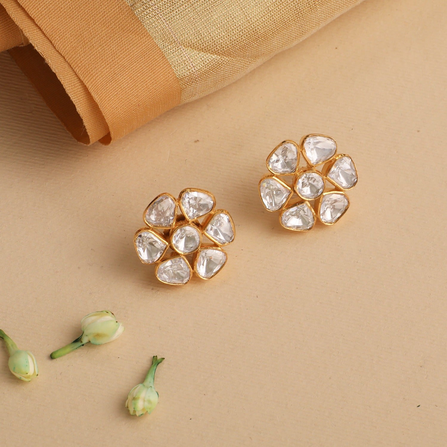 Classic Moissanite Silver Stud Earrings