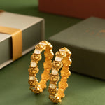 Bangles Rahini Nakshi Moissanite Silver Bangles