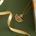 Necklaces Jamuna Jadau Silver Pendant Necklace