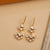 Fagun Moissanite Silver Drop Earrings