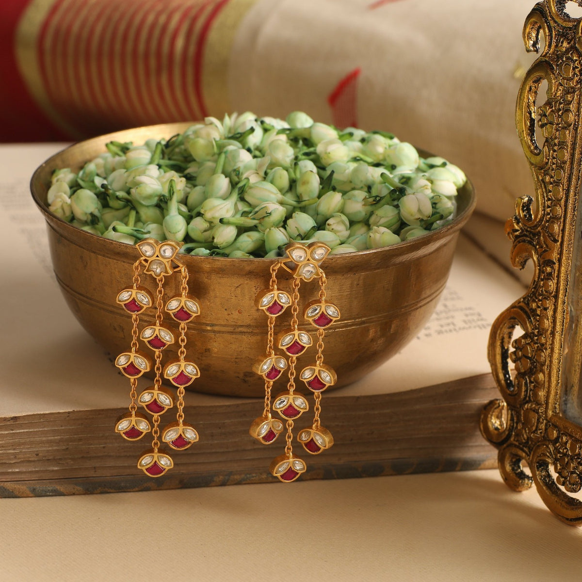 Sadya Gold Plated Sterling Silver Earrings