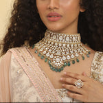 Necklaces Rasika Grandeur Moissanite Silver Choker