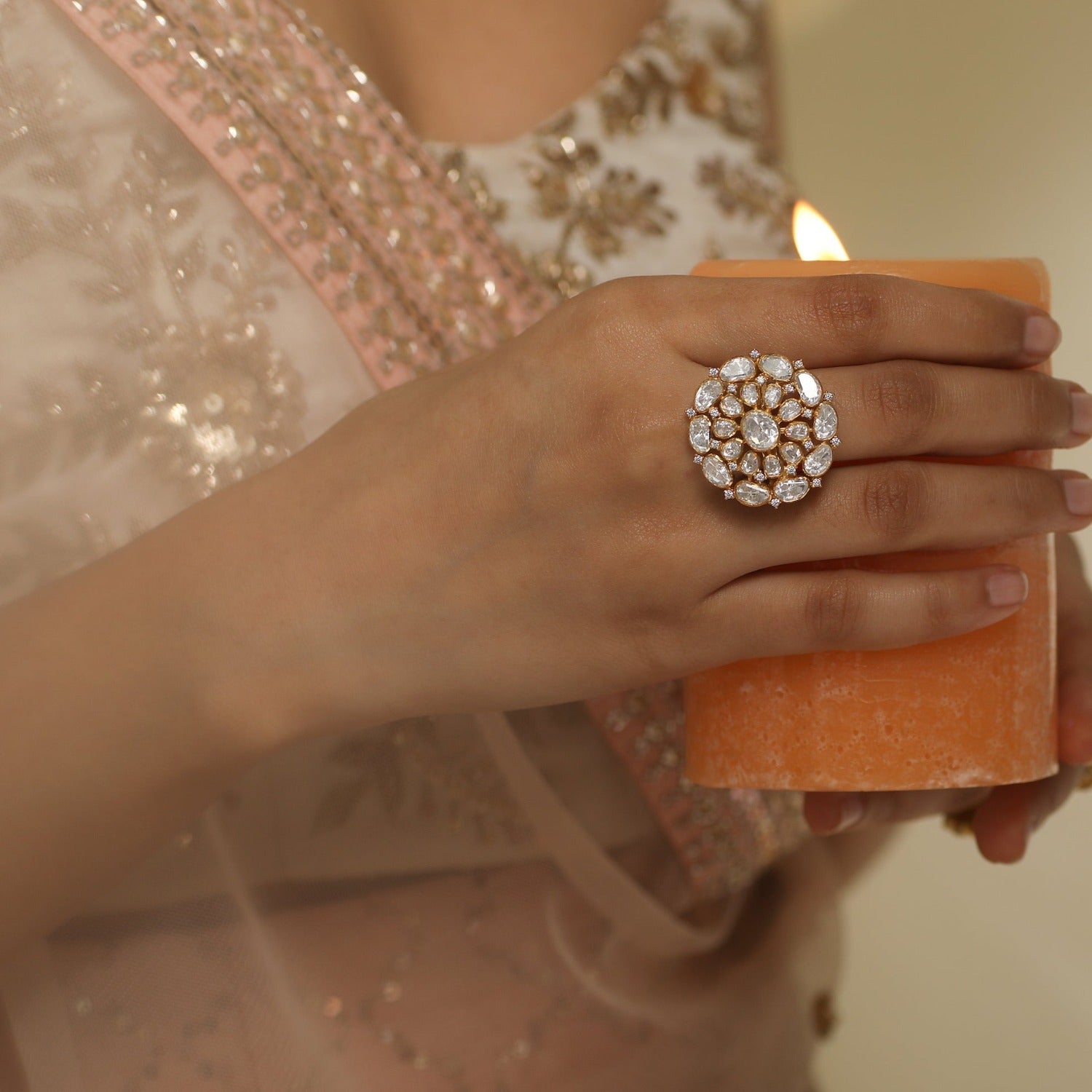 Finger Ring Arka Moissanite Silver Finger Ring