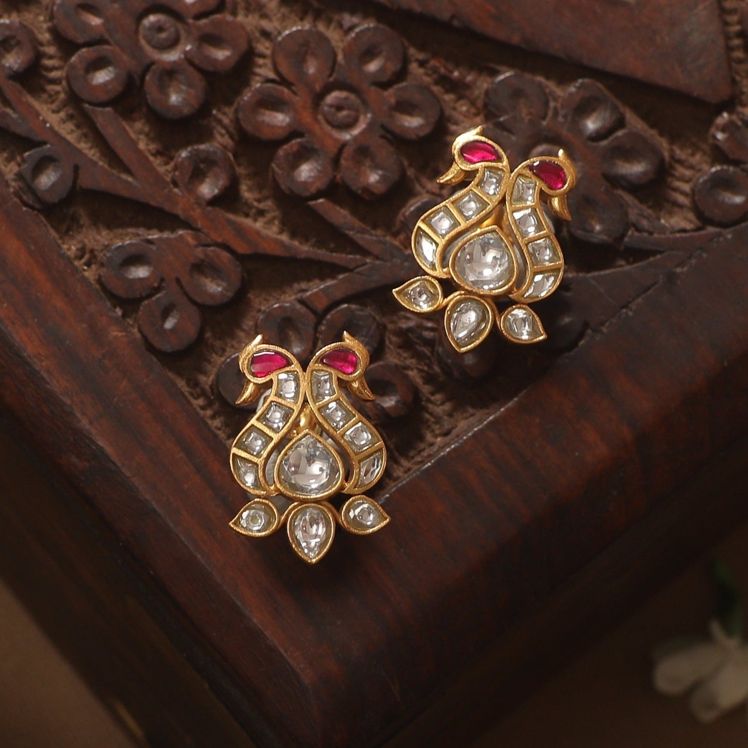 Earrings Maruka Mayur Silver Earrings