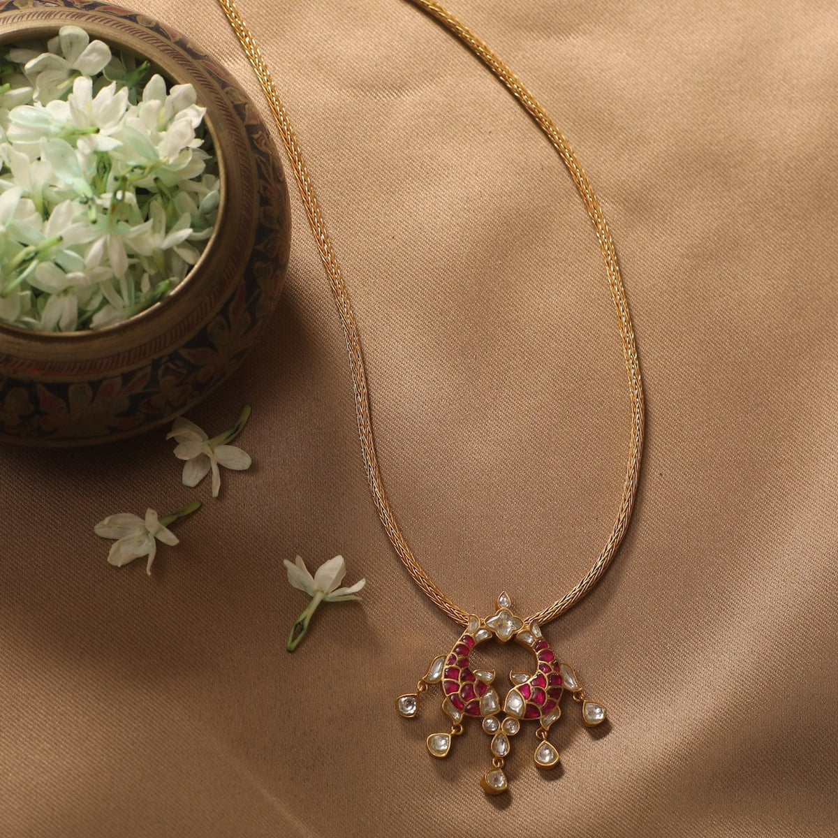 Rohita Gold Plated Pendant Necklace