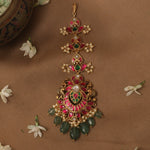 Hair Accessories Mayur Kempu Jadau Silver Maangtika