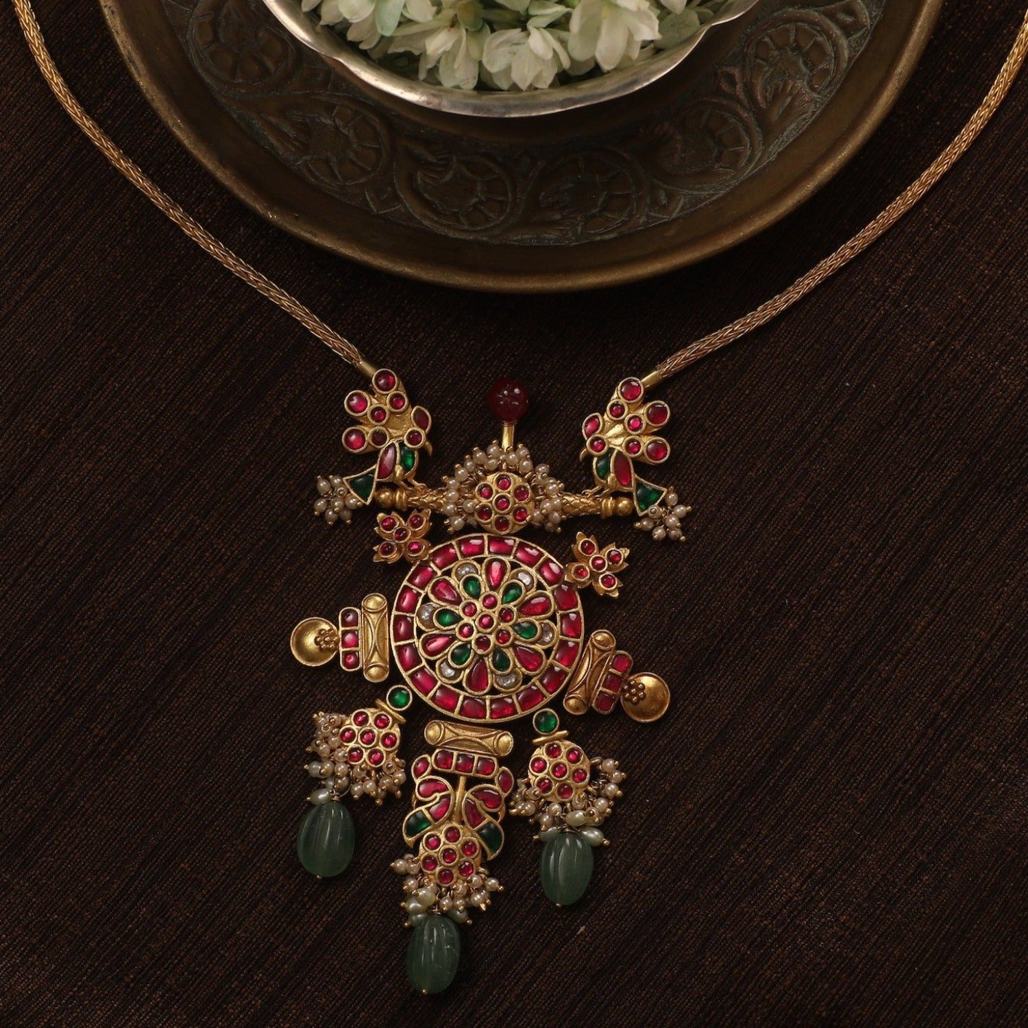 Samvadita Contemporary Silver Necklace