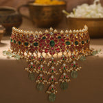 Necklaces Maitreyi Kempu Silver Bridal Choker