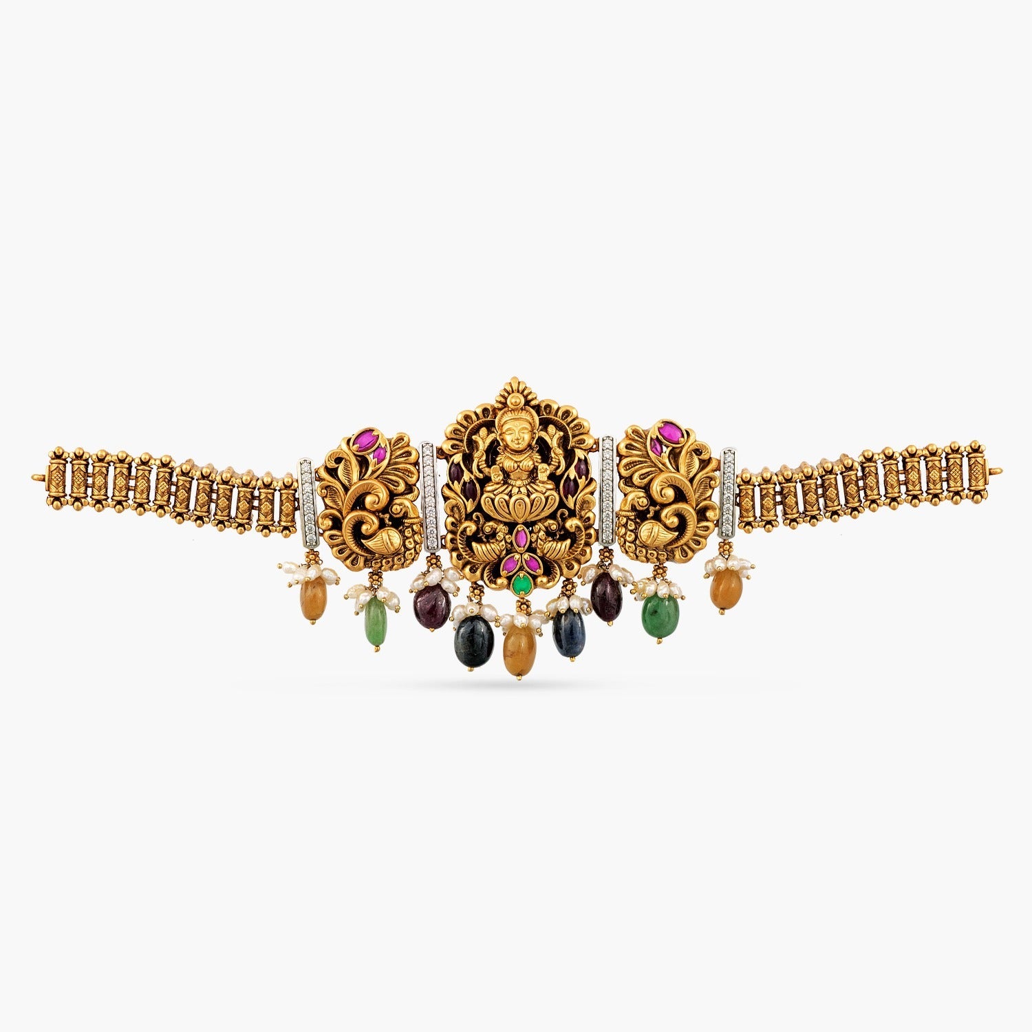 Necklaces Kshiti Antique Nakshi Silver Choker