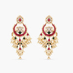 Earrings Nipuna Jadau Silver Chaandbali Earrings