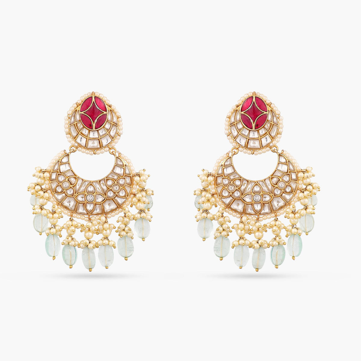 Satkriti Silver Chaandbali Earrings