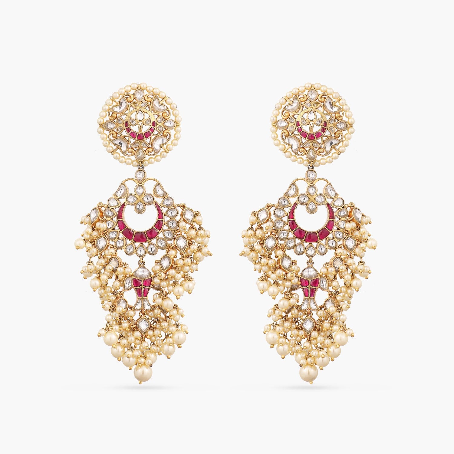 Earrings Jalika Chandbali Silver Earrings
