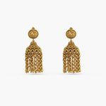 Earrings Swara Floral Frill Silver Jhumki Earrings