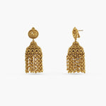 Earrings Swara Floral Frill Silver Jhumki Earrings