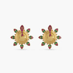 Earrings Matsya Round Silver Stud Earrings