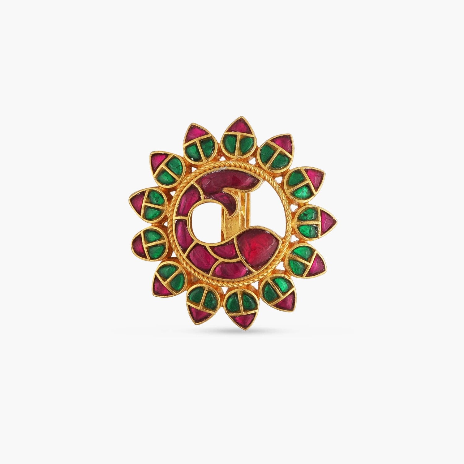Finger Ring Matsya Statement Silver Ring
