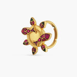 Finger Ring Matsya Round Silver Ring