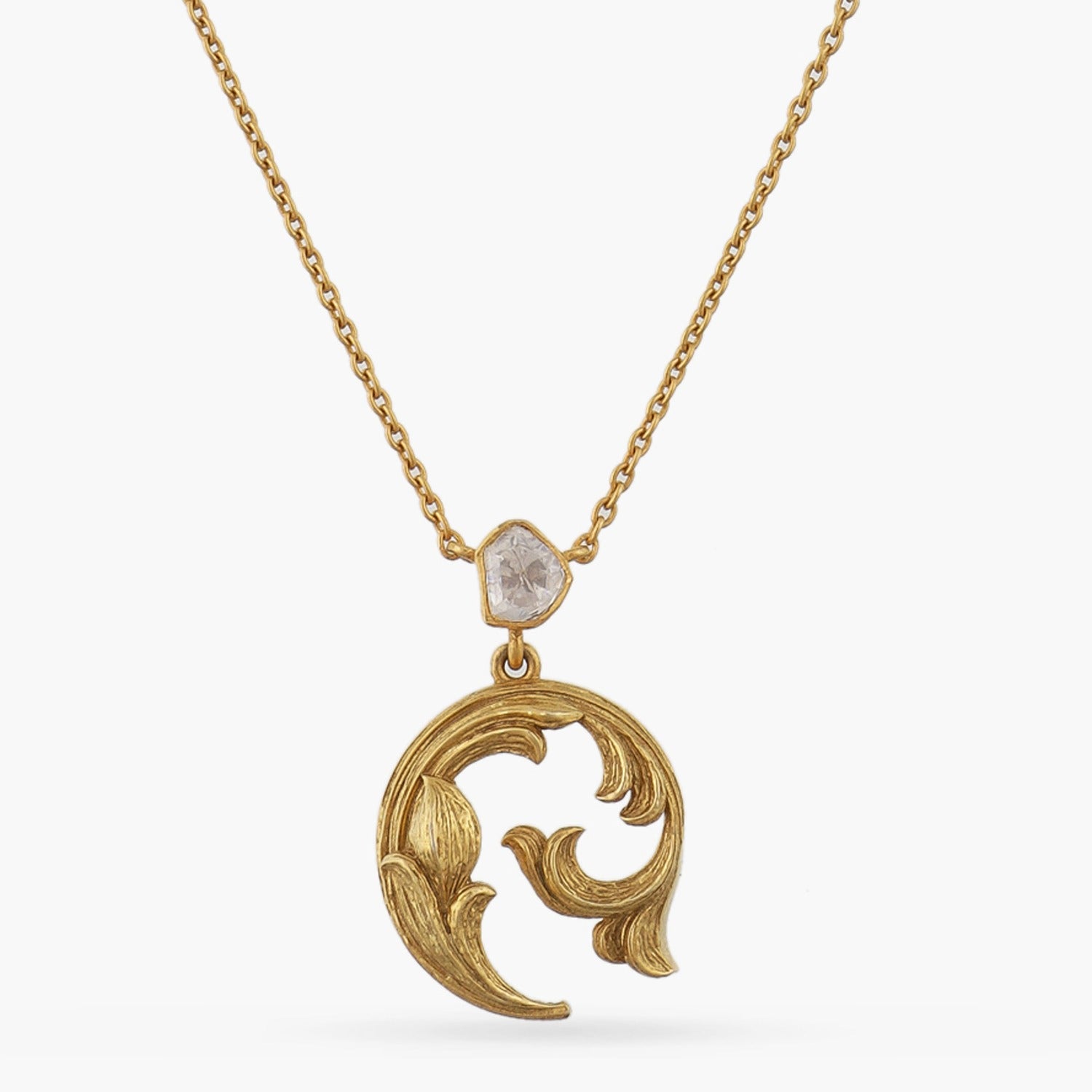 Necklaces Baroque Dreamy Moissanite Silver Pendant Necklace