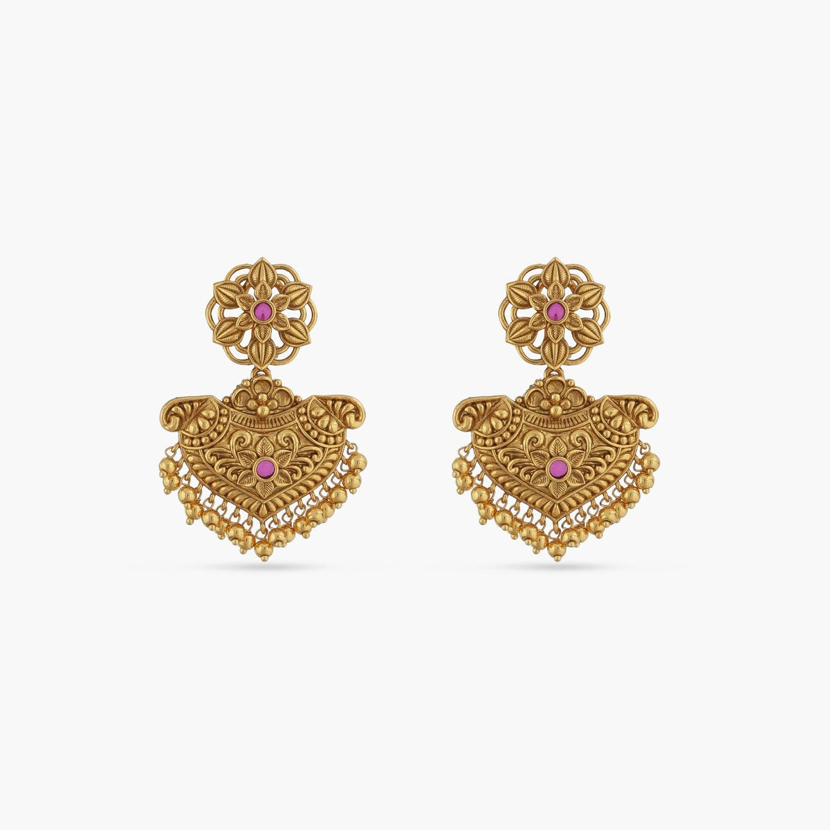 Necklaces Swara Statement Silver Long Necklace Set