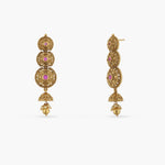 Necklaces Swara Classic Jhumki Silver Necklace Set
