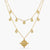 Citrine Scorpio Zodiac Layered Gold Plated Silver Necklace