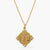 Pearl Gemini Zodiac Coin Gold Plated Silver Necklace