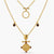 Garnet Capricorn Zodiac Layered Gold Plated Silver Necklace