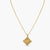 Crystal Aries Zodiac Coin Gold Plated Silver Necklace