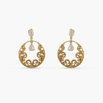 Earrings Baroque Moissanite Silver Drop Earrings