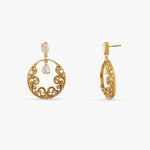 Earrings Baroque Moissanite Silver Drop Earrings