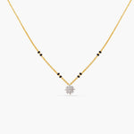 Necklaces Elegant Charm CZ Silver Mangalsutra