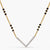 V Shape Elegant Charm CZ Silver Mangalsutra