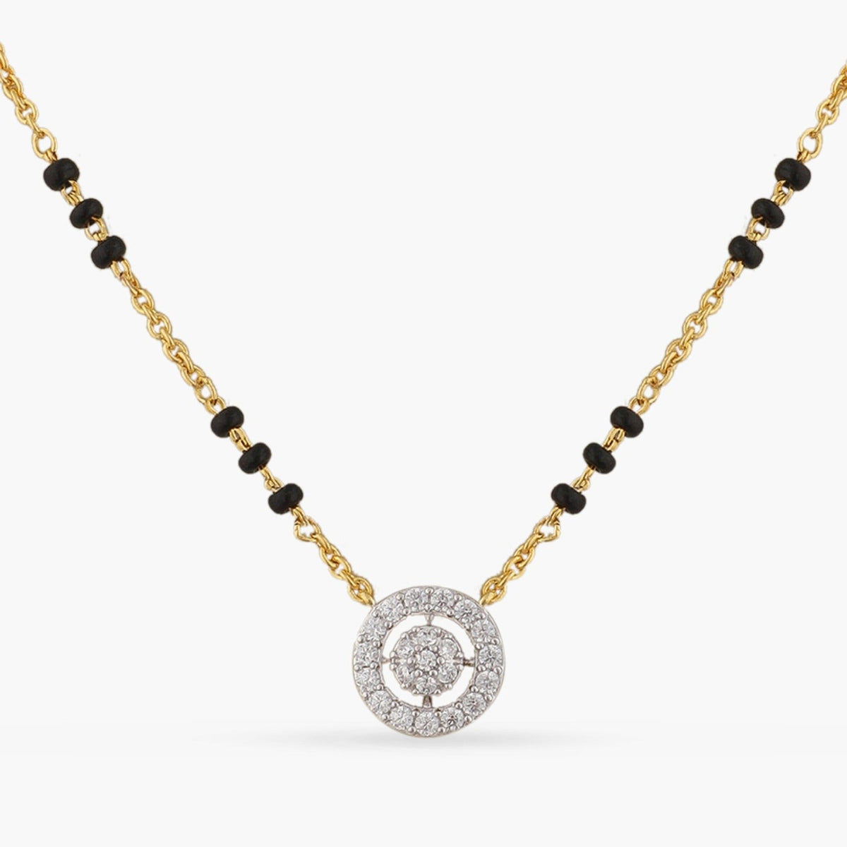 Necklaces Forever Elegant CZ Silver Mangalsutra