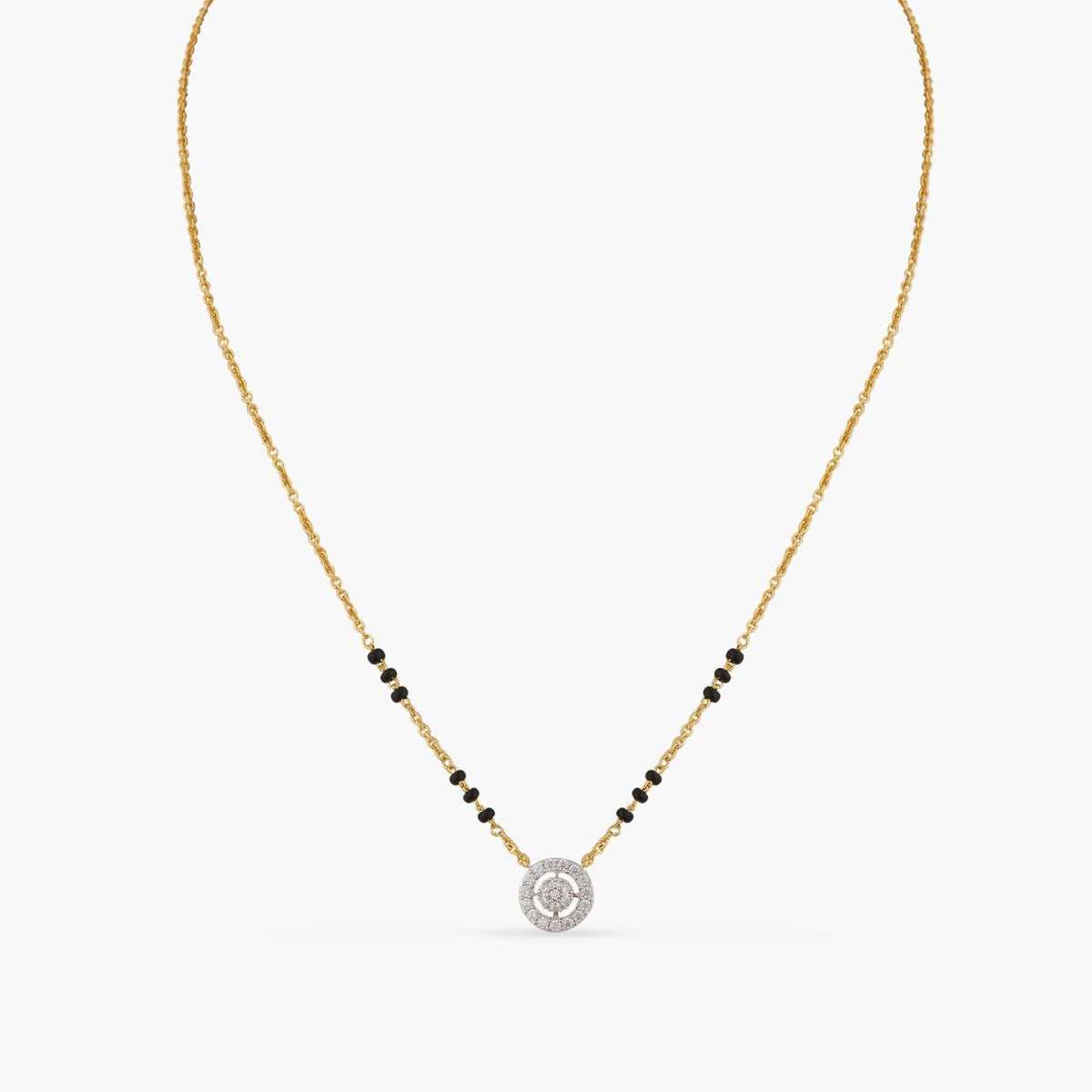 Necklaces Forever Elegant CZ Silver Mangalsutra