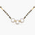 Three Linked Rings CZ Silver Mangalsutra